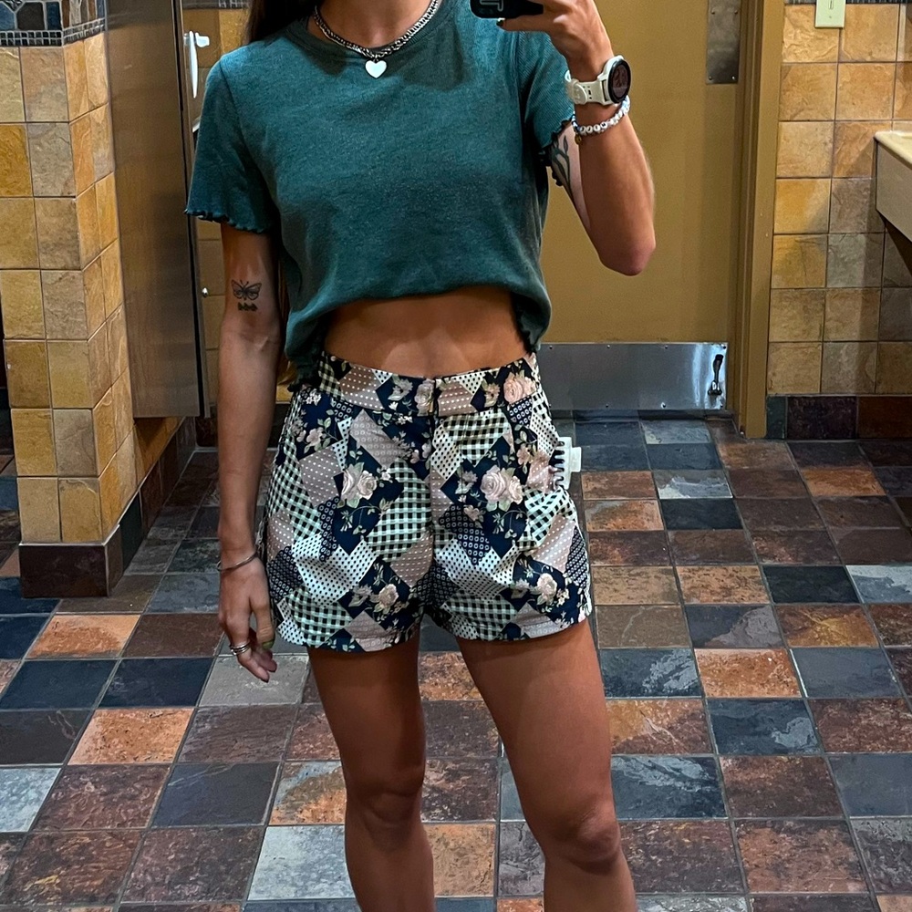 Vintage handmade patterned shorts